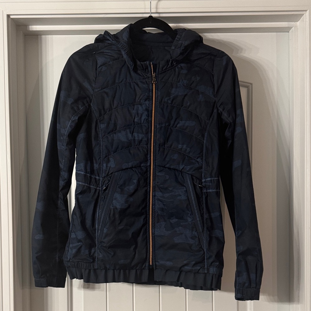 Lululemon Ruffle Down Camo Jacket